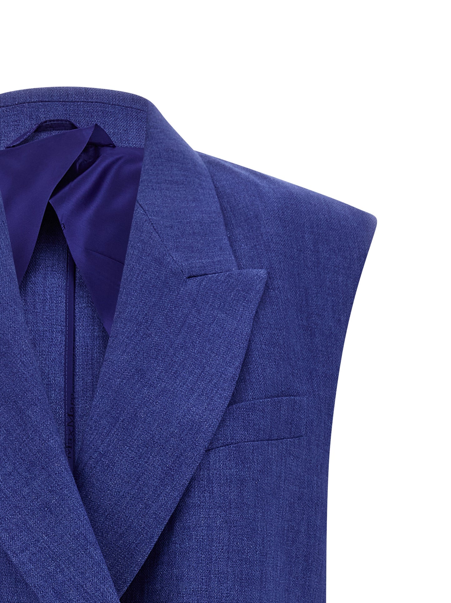 Veste sans manches en lin bleu Max Mara
