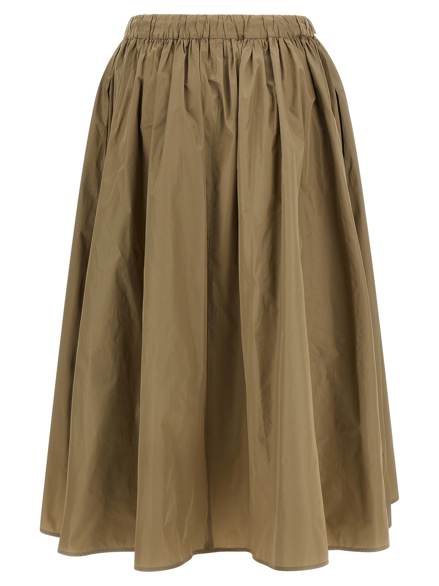 Falda midi bicolor de poliéster Max Mara
