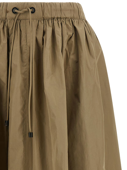 Falda midi bicolor de poliéster Max Mara