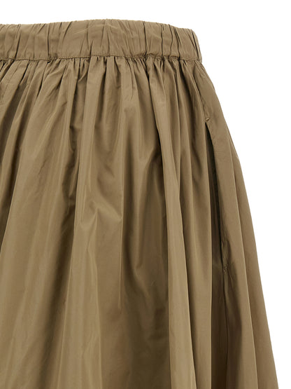 Falda midi bicolor de poliéster Max Mara