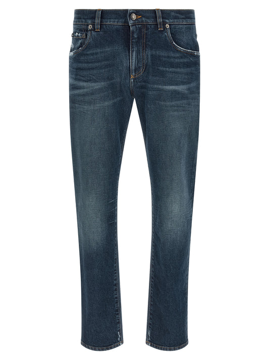 Vaqueros de algodón azul Dolce & Gabbana
