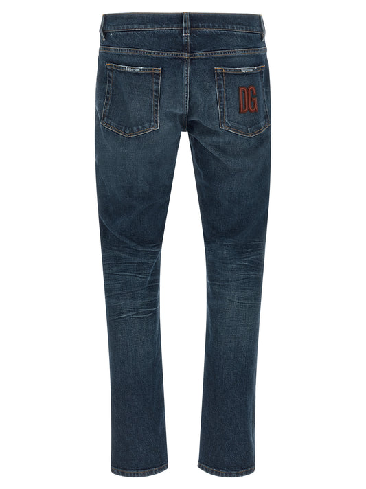 Vaqueros de algodón azul Dolce & Gabbana