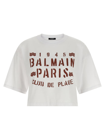 Camiseta Balmain de Algodón Blanco