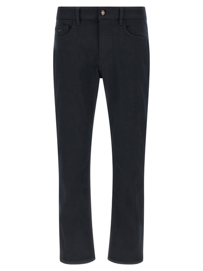 Jean Hugo Boss en polyester bleu coupe droite modèle H-Delaware_01