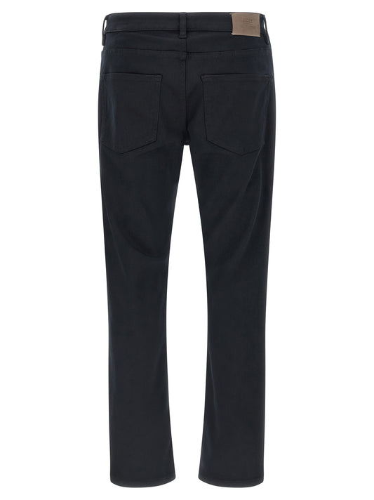 Jean Hugo Boss en polyester bleu coupe droite modèle H-Delaware_01