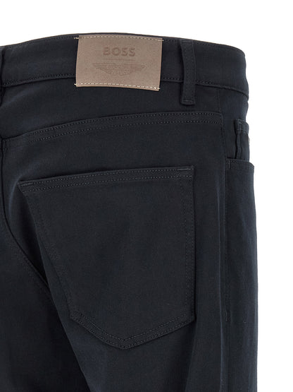 Jean Hugo Boss en polyester bleu coupe droite modèle H-Delaware_01