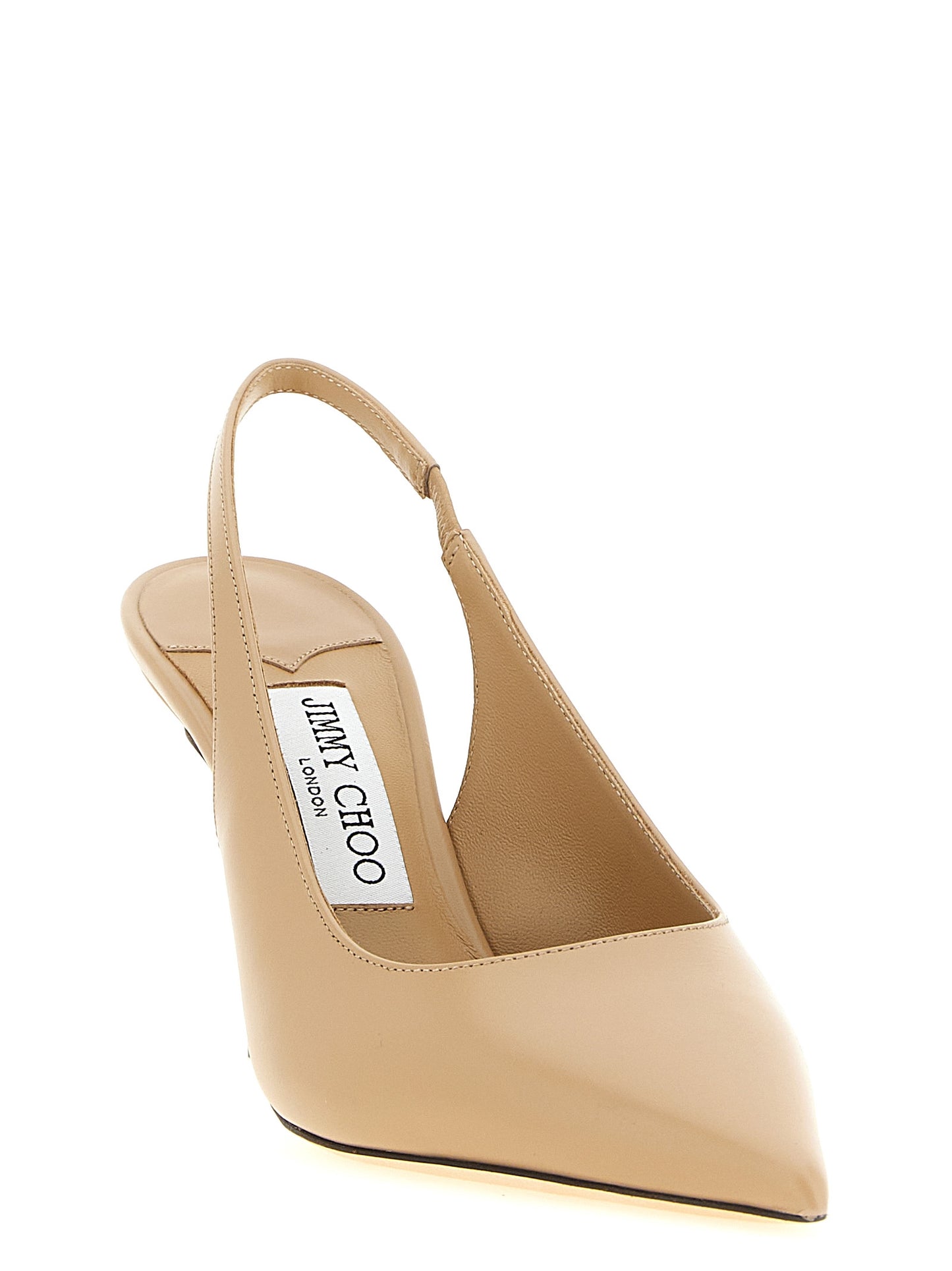 Zapatos de tacón Jimmy Choo de cuero beige