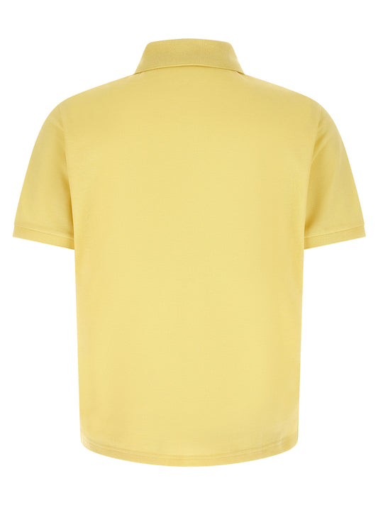 Polo de algodón bicolor Saint Laurent