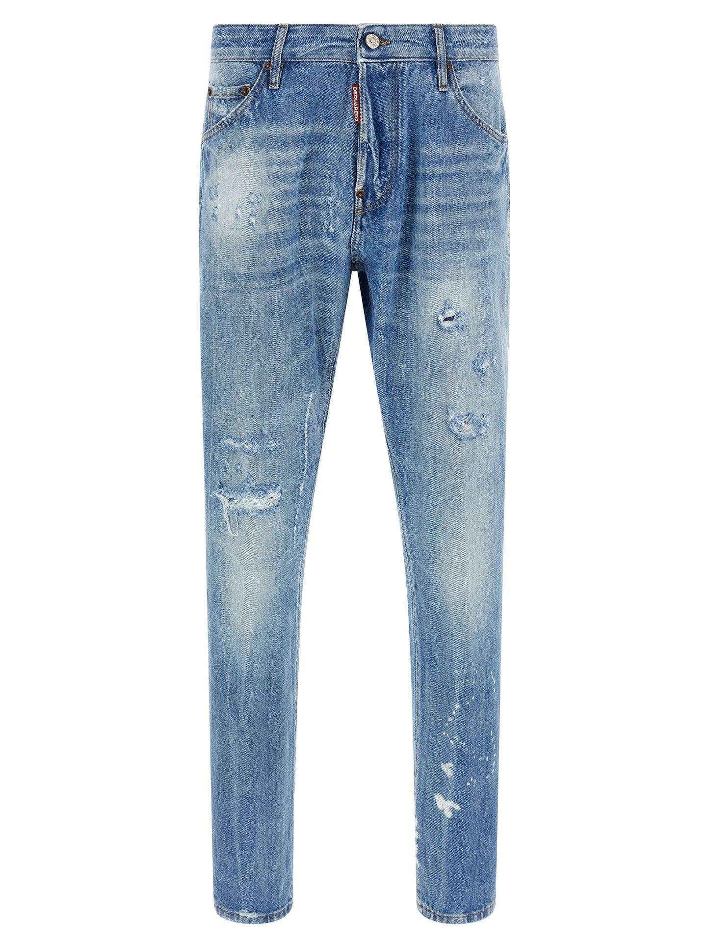 Vaqueros Dsquared² azules de algodón con pernera recta