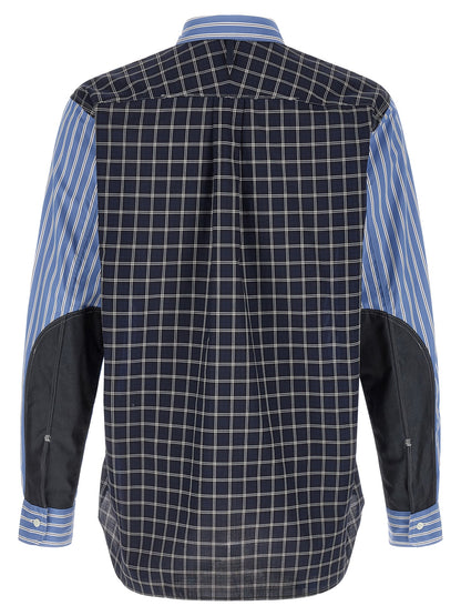Blusa de algodón azul Junya Watanabe