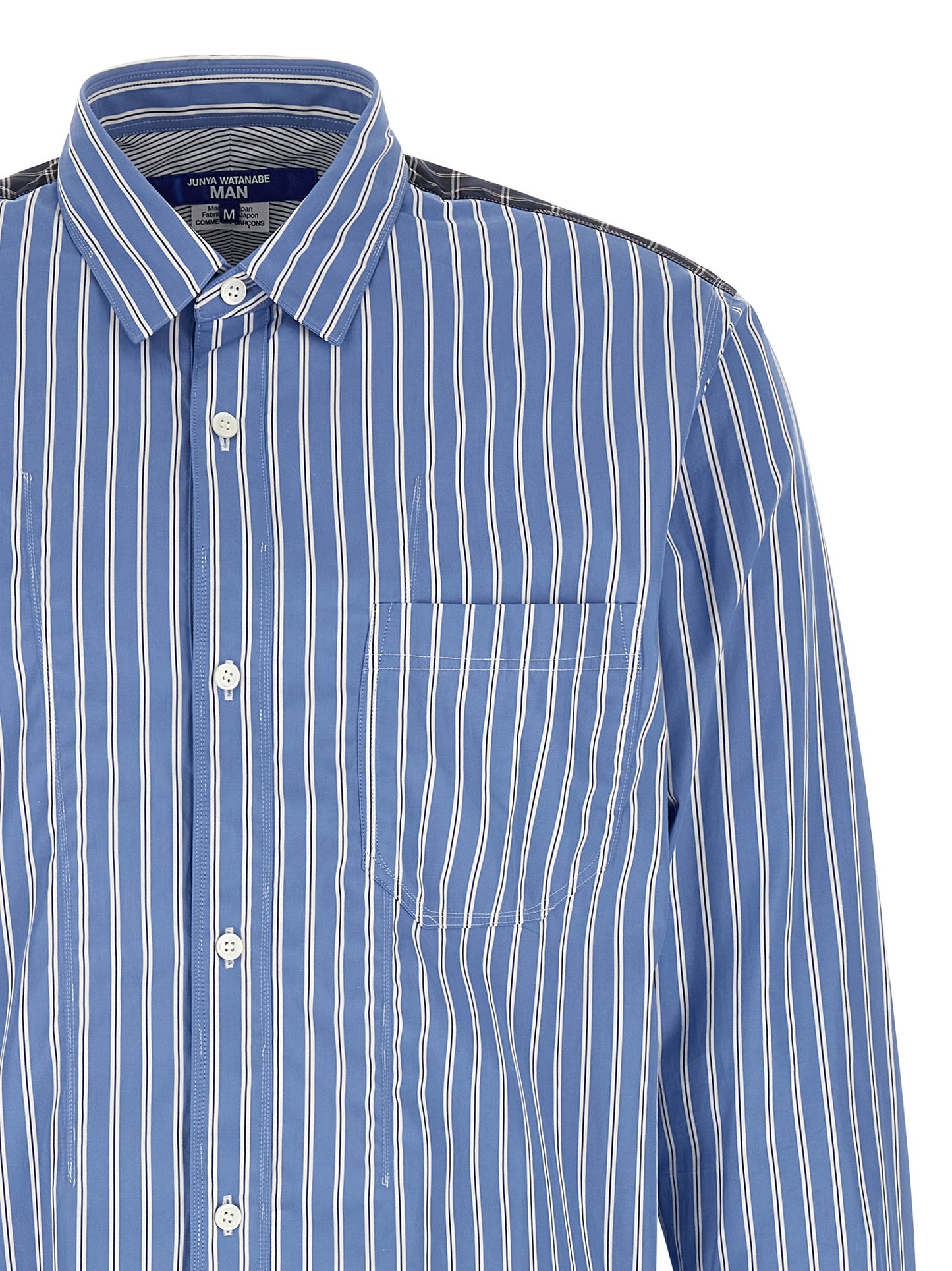 Blusa de algodón azul Junya Watanabe