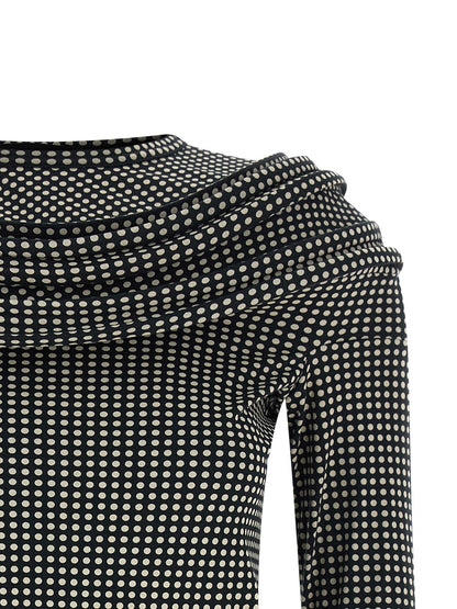 Minivestido bicolor de algodón Junya Watanabe