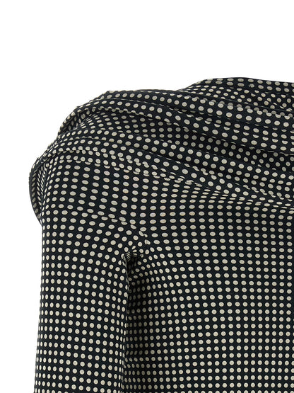 Minivestido bicolor de algodón Junya Watanabe