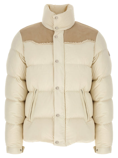 Chaqueta larga Moncler de poliamida beige