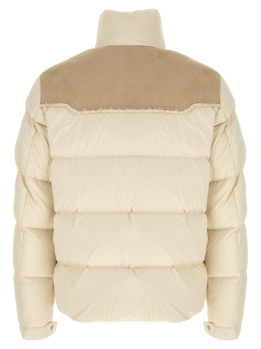 Chaqueta larga Moncler de poliamida beige