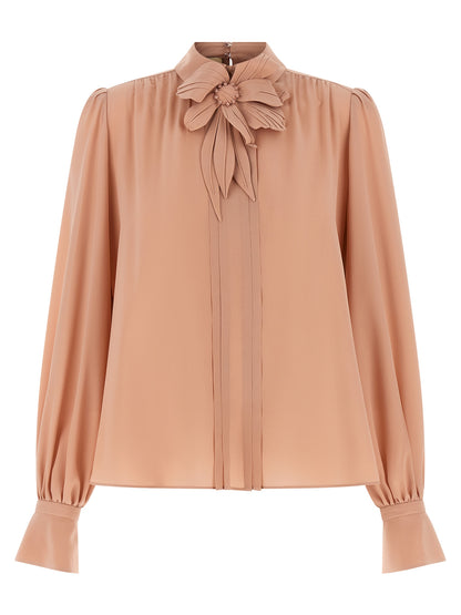 Blusa de seda multicolor Valentino Garavani