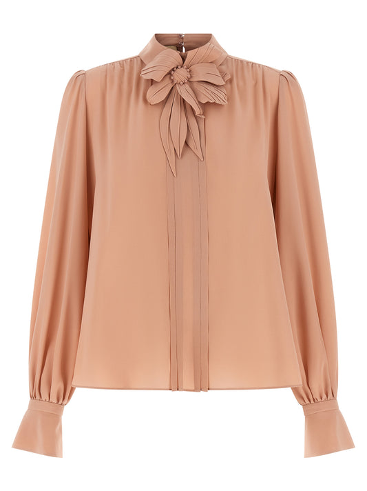 Blusa de seda multicolor Valentino Garavani