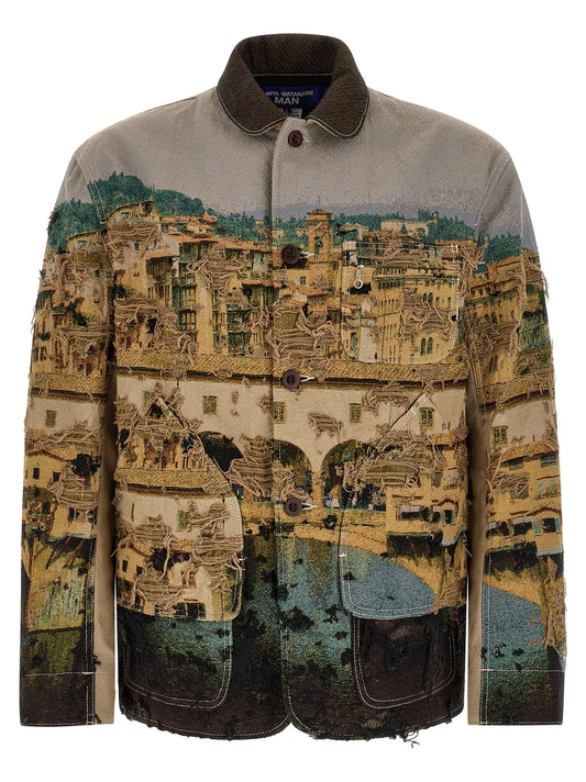 Chaqueta Junya Watanabe de poliéster multicolor