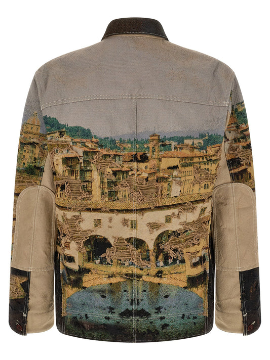 Chaqueta Junya Watanabe de poliéster multicolor