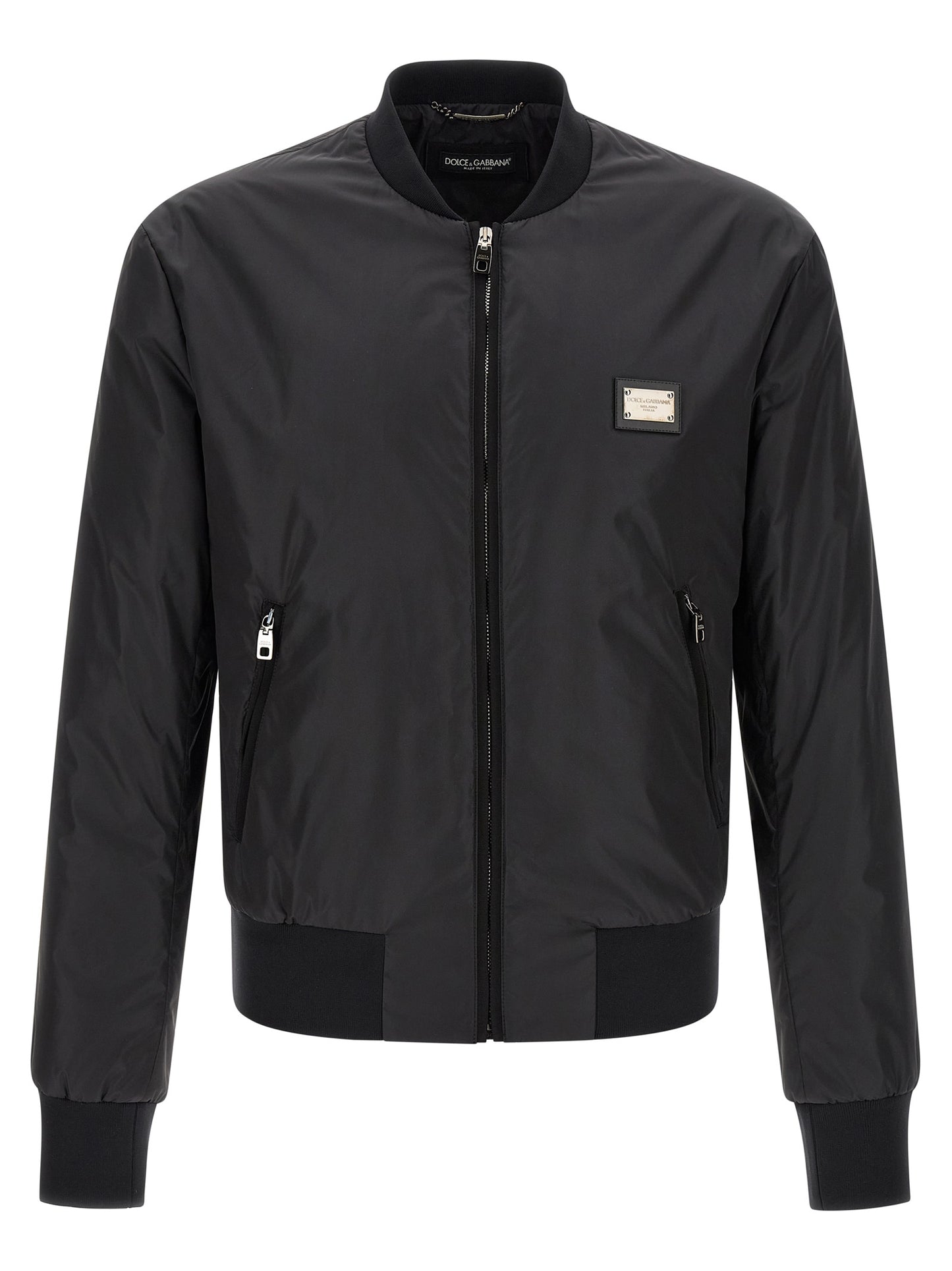 Bomber de poliamida negra Dolce & Gabbana