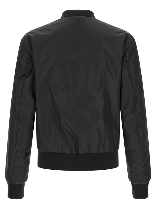 Bomber de poliamida negra Dolce & Gabbana