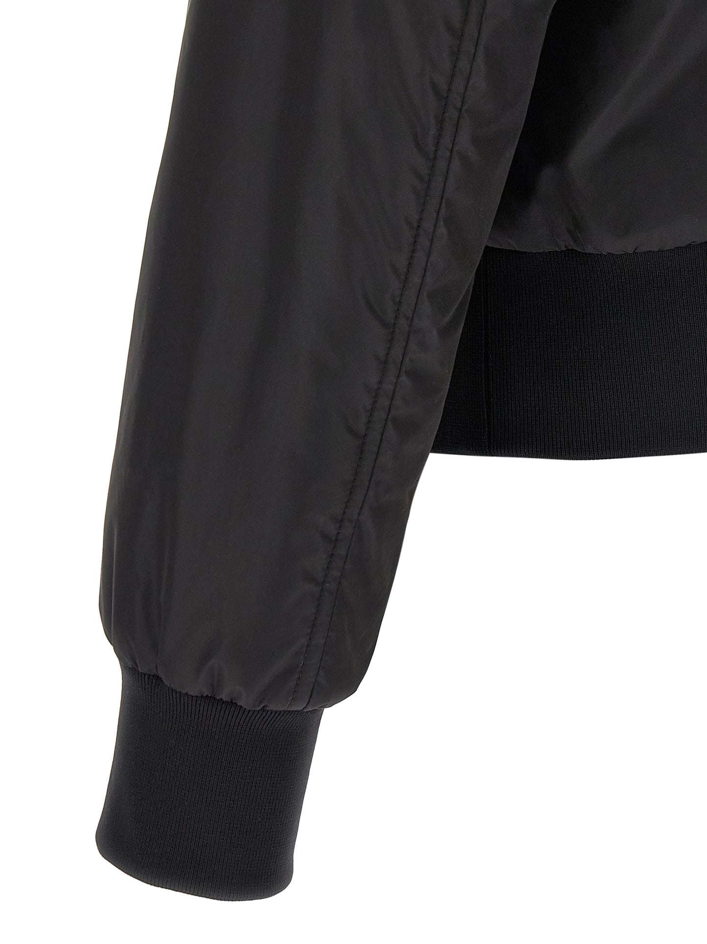 Bomber de poliamida negra Dolce & Gabbana