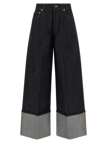 Givenchy Jean évasé en coton bleu