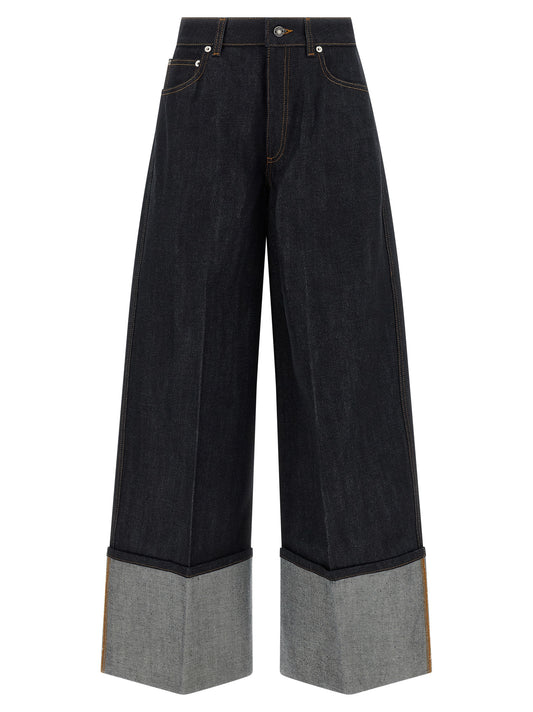 Vaqueros acampanados Givenchy de algodón azul