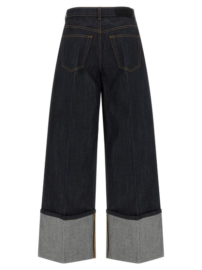 Givenchy Jean évasé en coton bleu