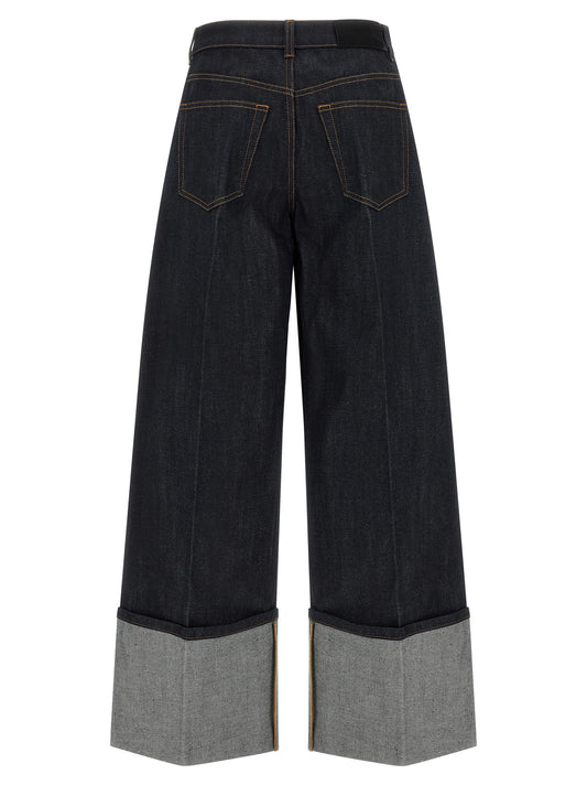 Vaqueros acampanados Givenchy de algodón azul