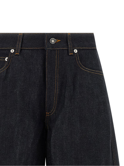 Givenchy Jean évasé en coton bleu