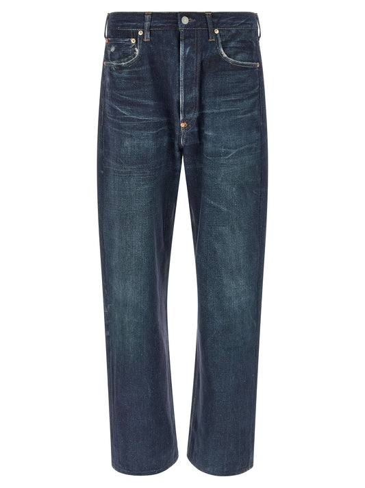 Vaqueros de lino azul de Junya Watanabe