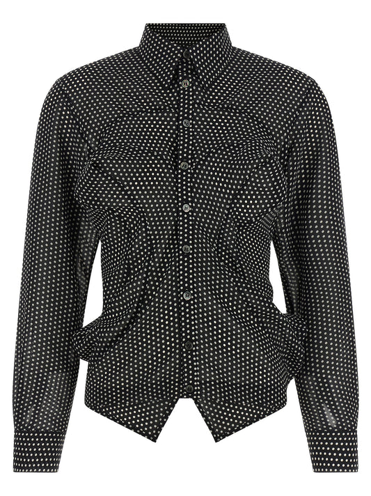 Blusa bicolor de poliéster Junya Watanabe