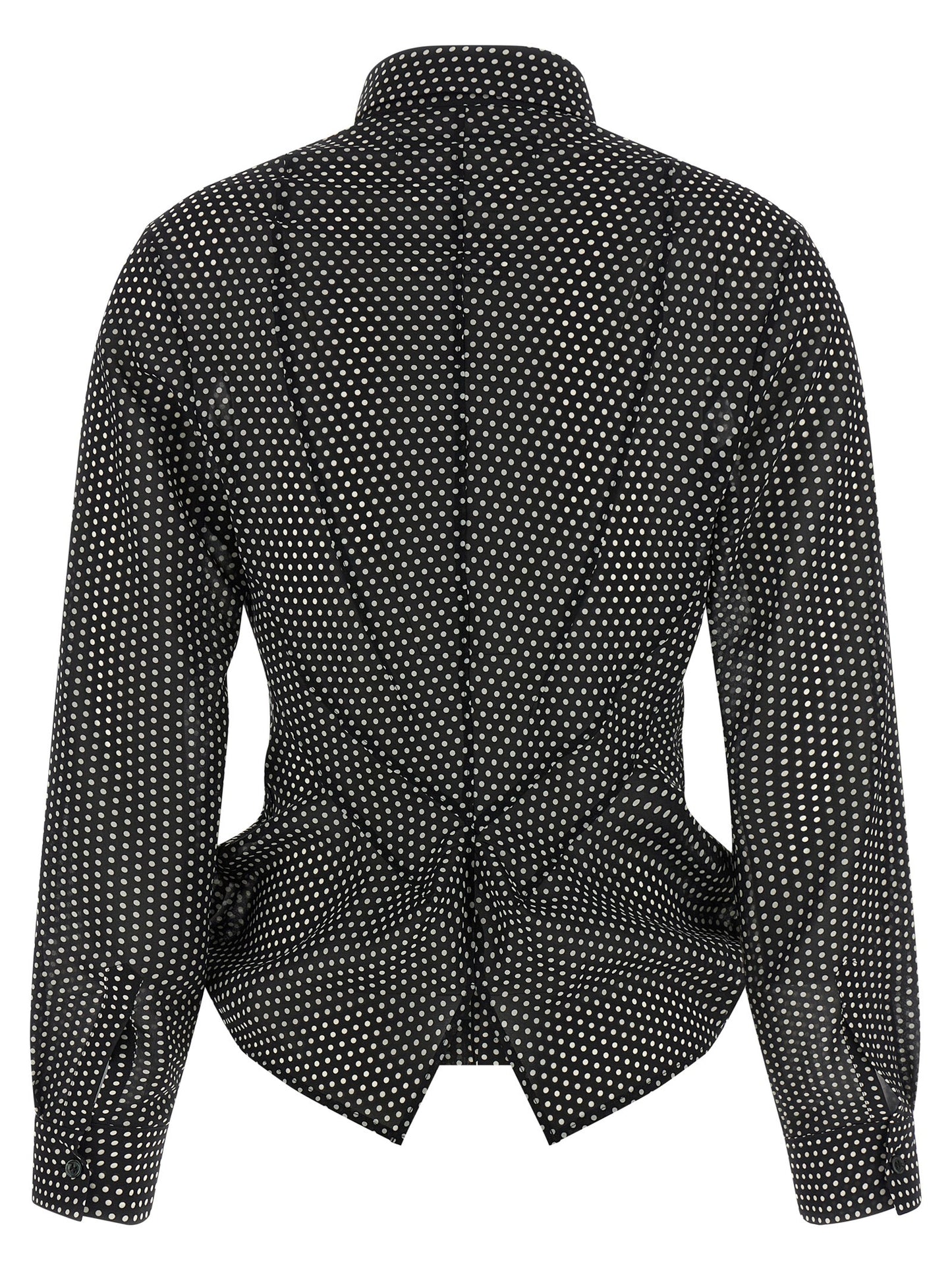 Blusa bicolor de poliéster Junya Watanabe