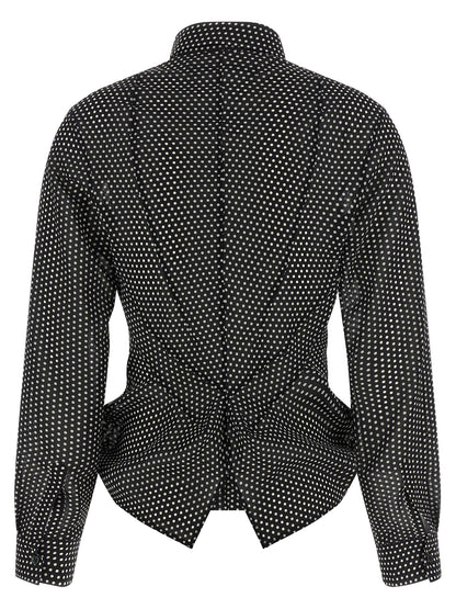 Blusa bicolor de poliéster Junya Watanabe