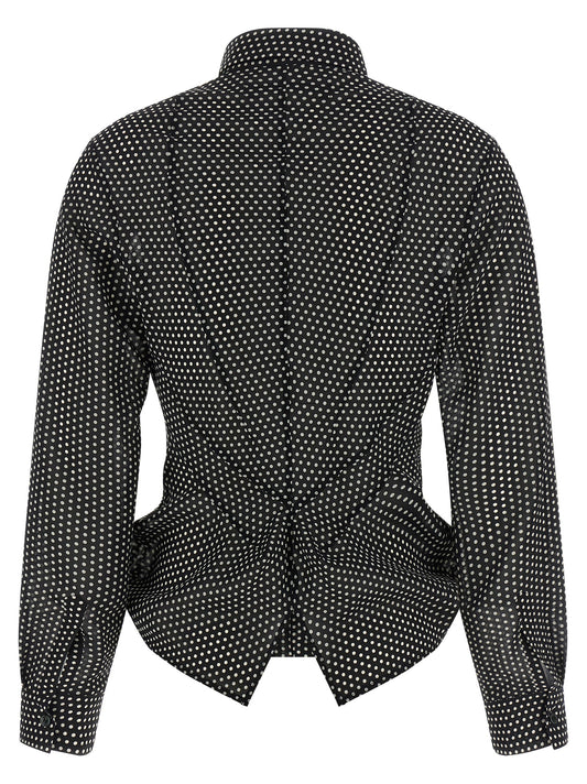 Blusa bicolor de poliéster Junya Watanabe