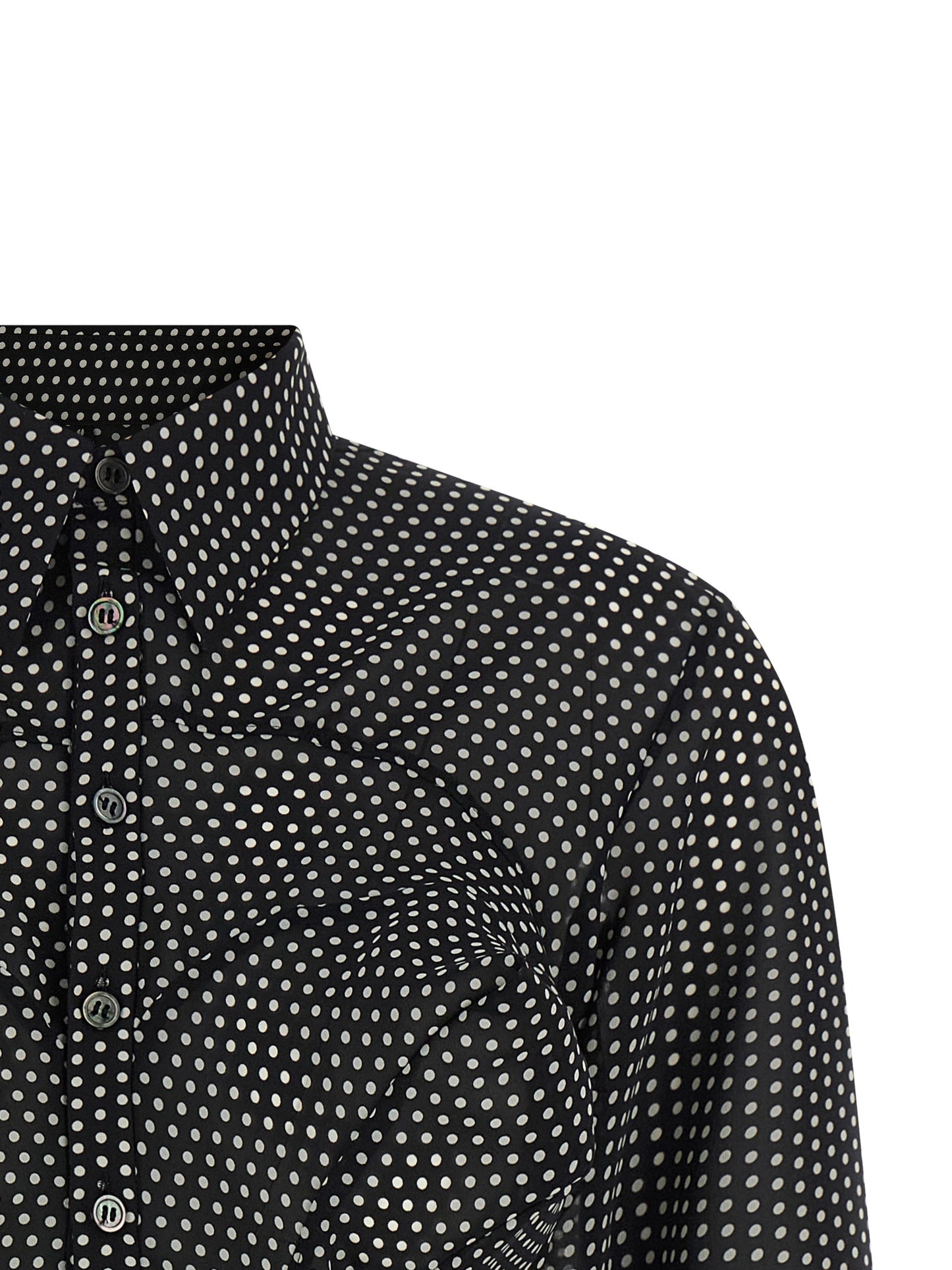Blusa bicolor de poliéster Junya Watanabe