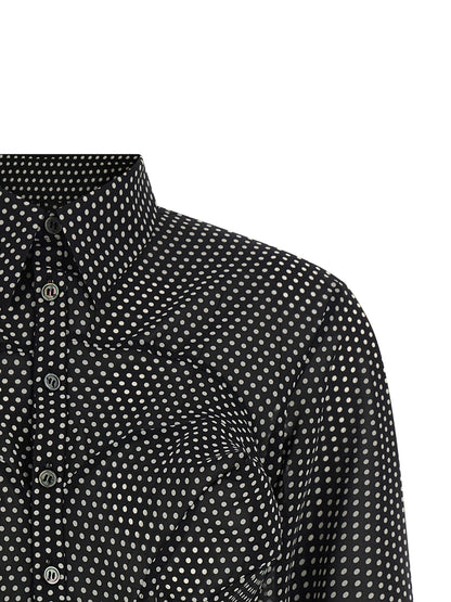 Blusa bicolor de poliéster Junya Watanabe