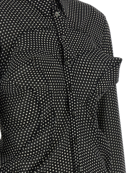 Blusa bicolor de poliéster Junya Watanabe