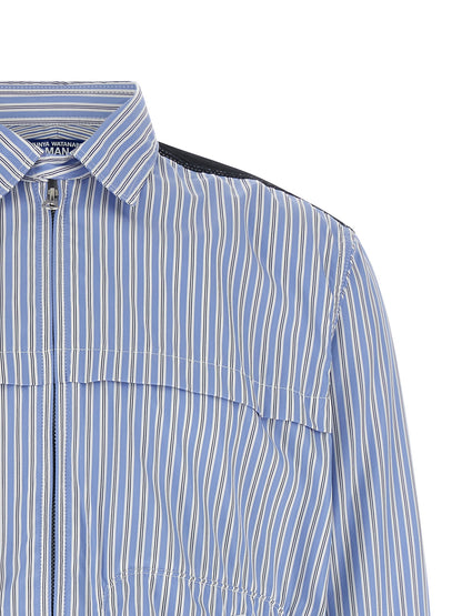 Blusa de algodón azul Junya Watanabe