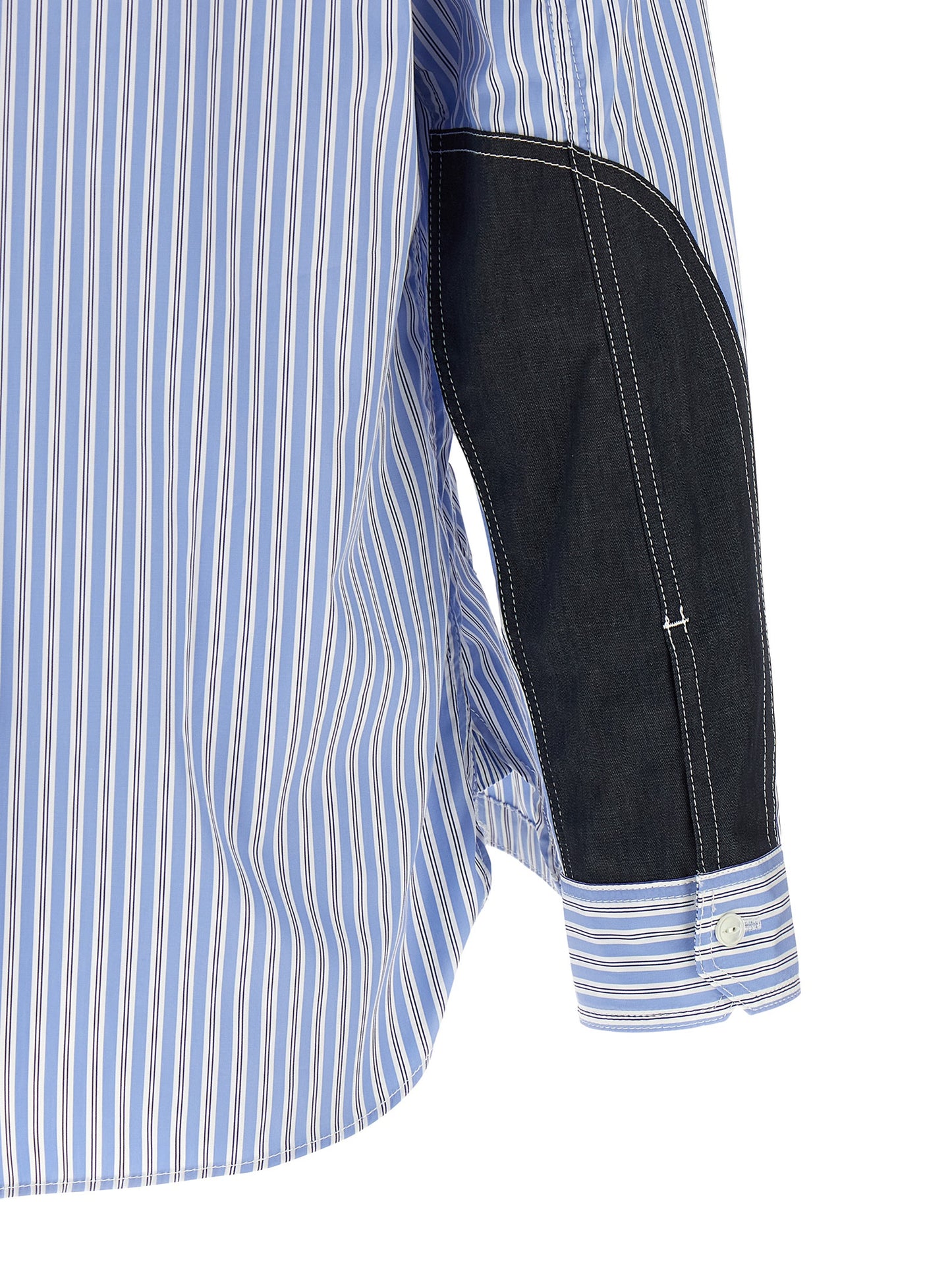 Blusa de algodón azul Junya Watanabe