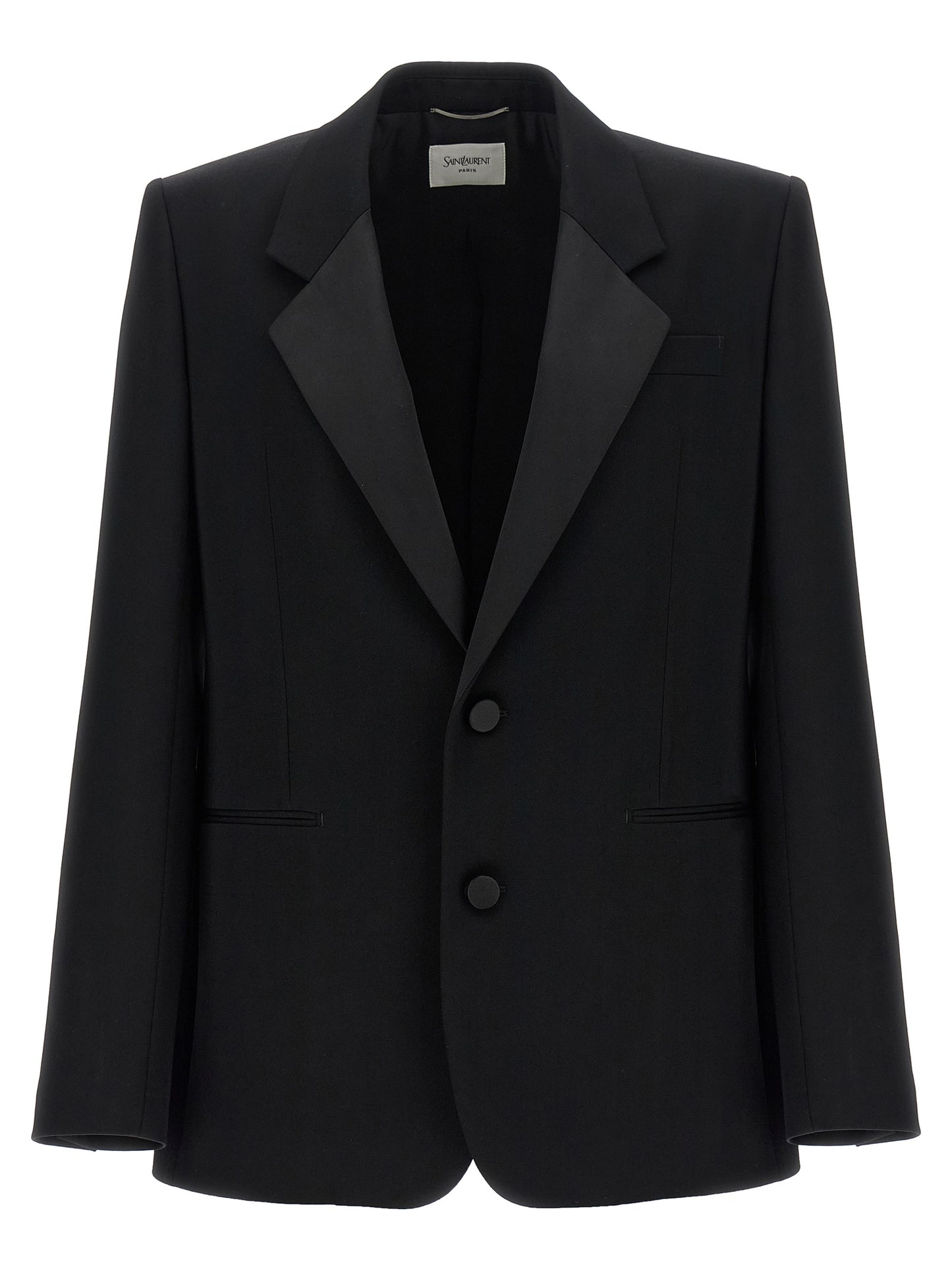 Blazer de lana negro de Saint Laurent
