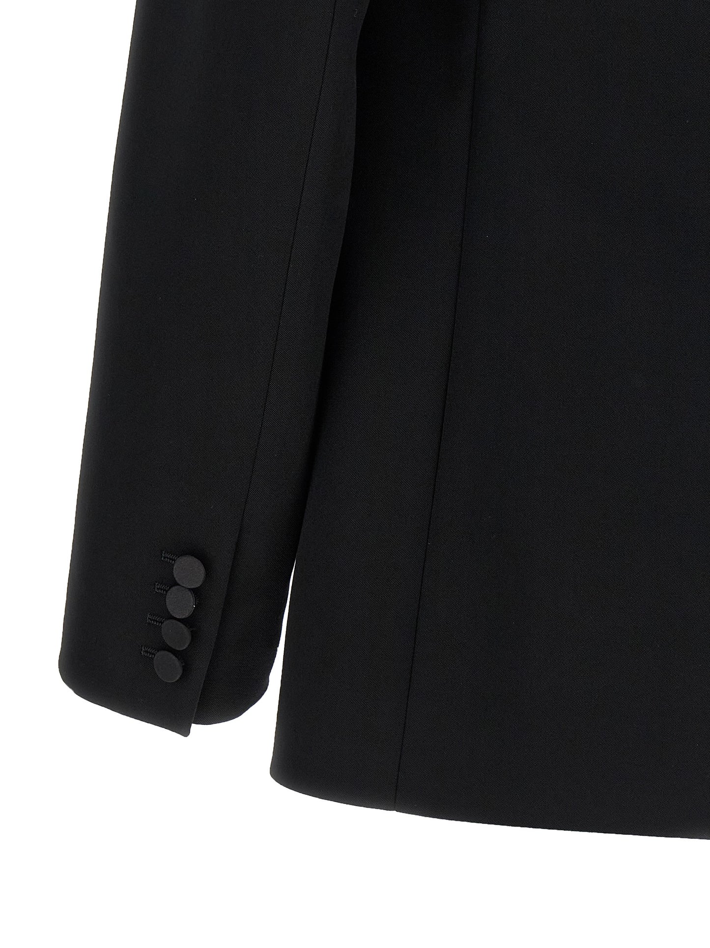 Blazer de lana negro de Saint Laurent
