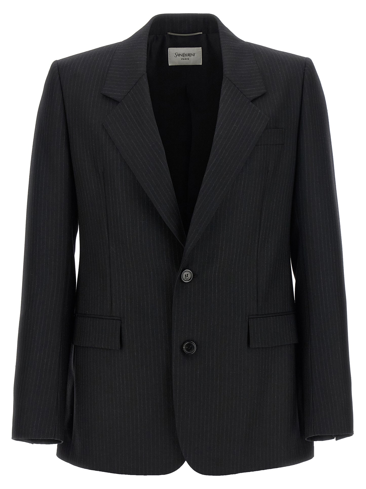 Blazer de lana negro de Saint Laurent