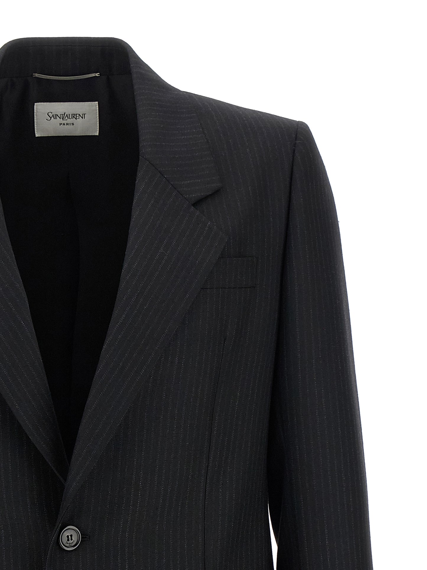 Blazer de lana negro de Saint Laurent