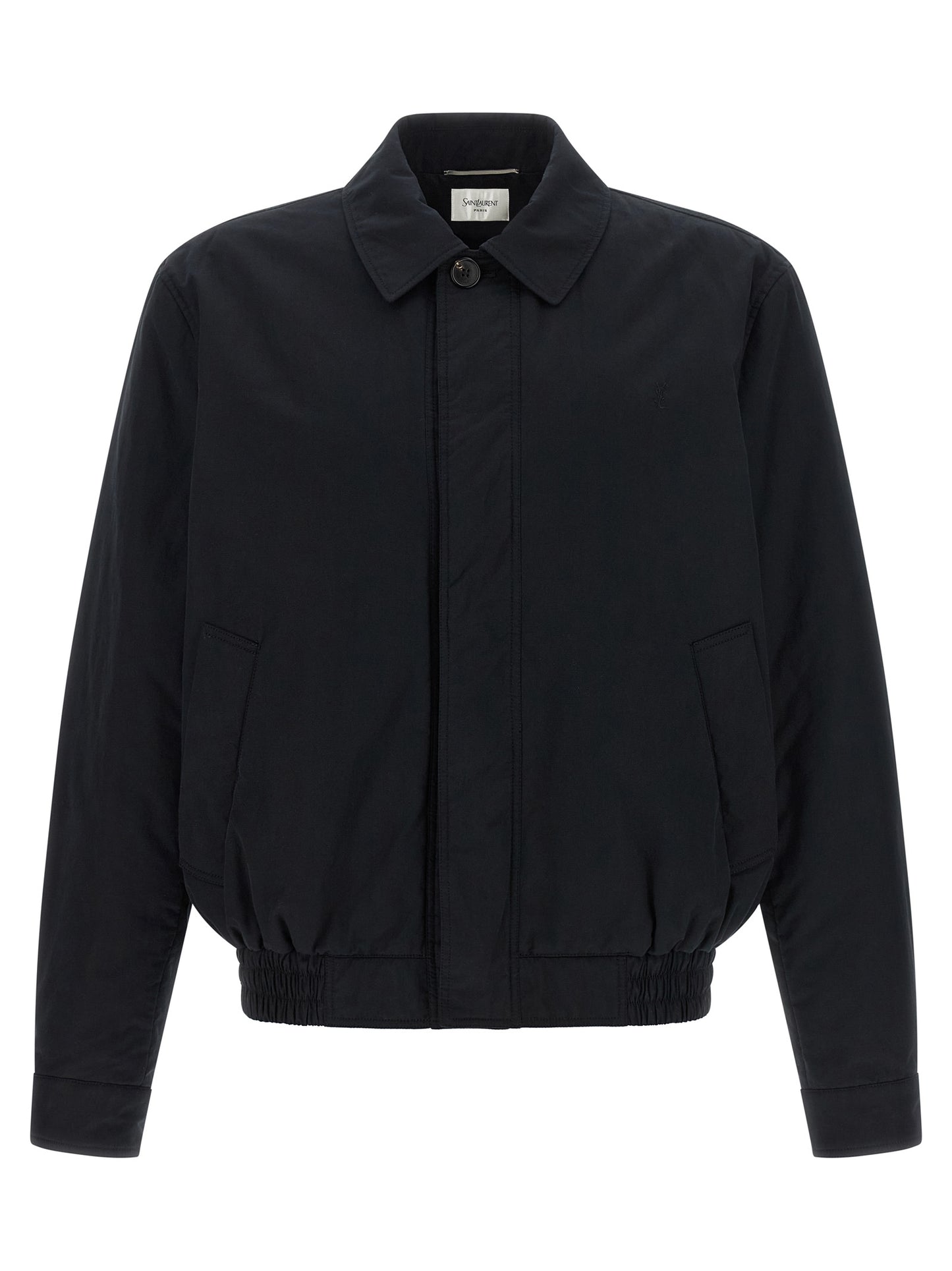 Chaqueta Saint Laurent de algodón negro