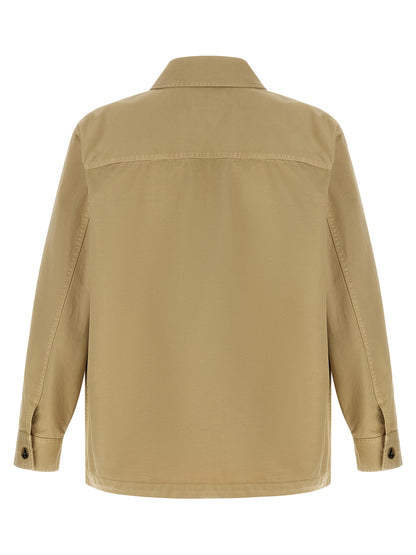 Blusa de algodón beige Saint Laurent
