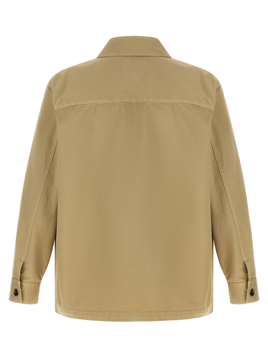 Blusa de algodón beige Saint Laurent