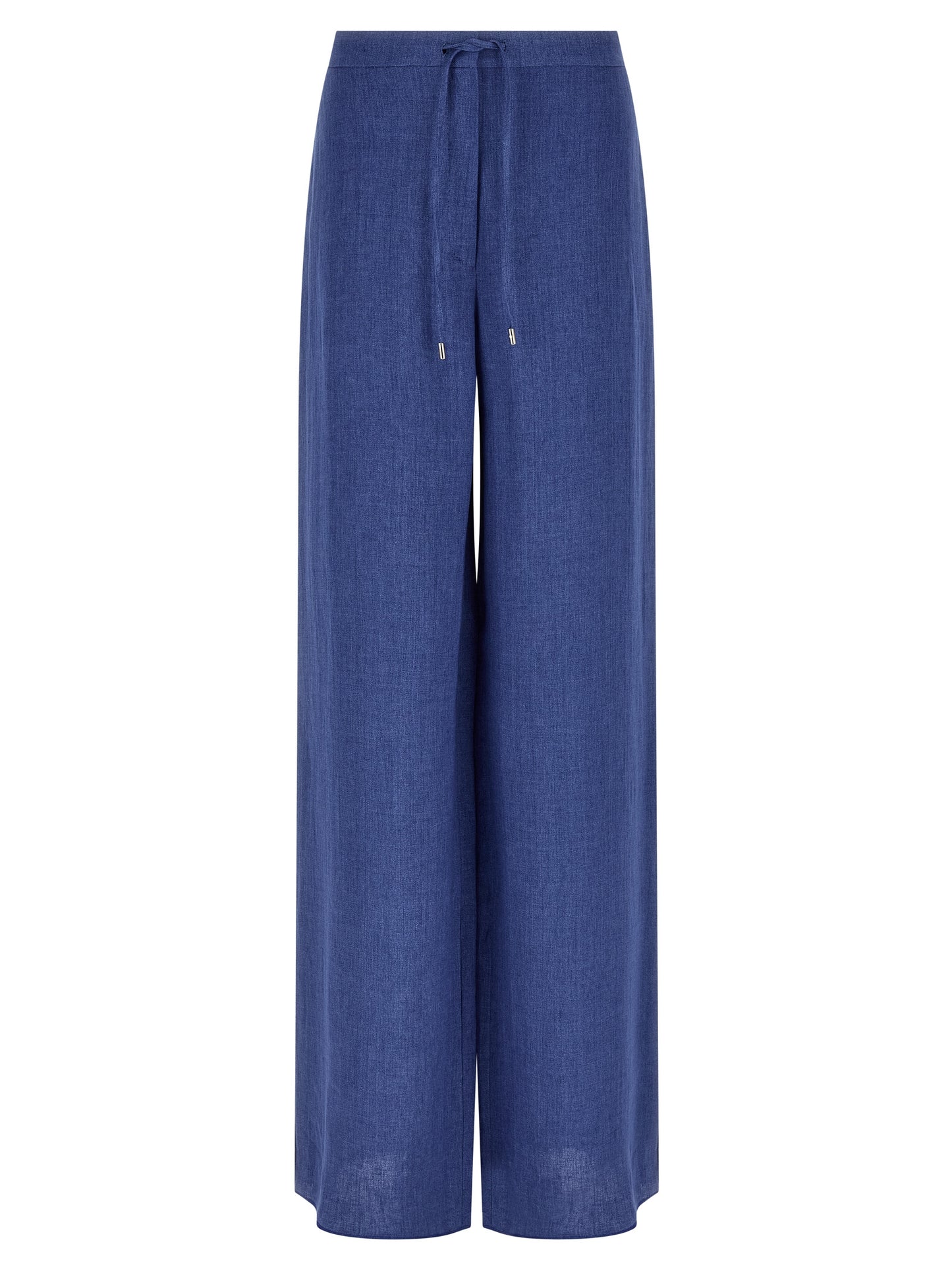 Pantalones casuales de lino azules de Max Mara