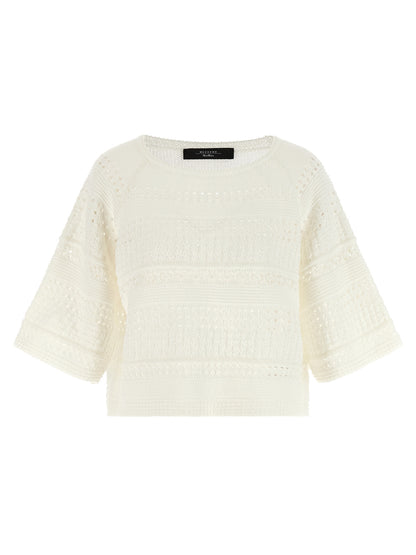 Cárdigan Max Mara de algodón blanco